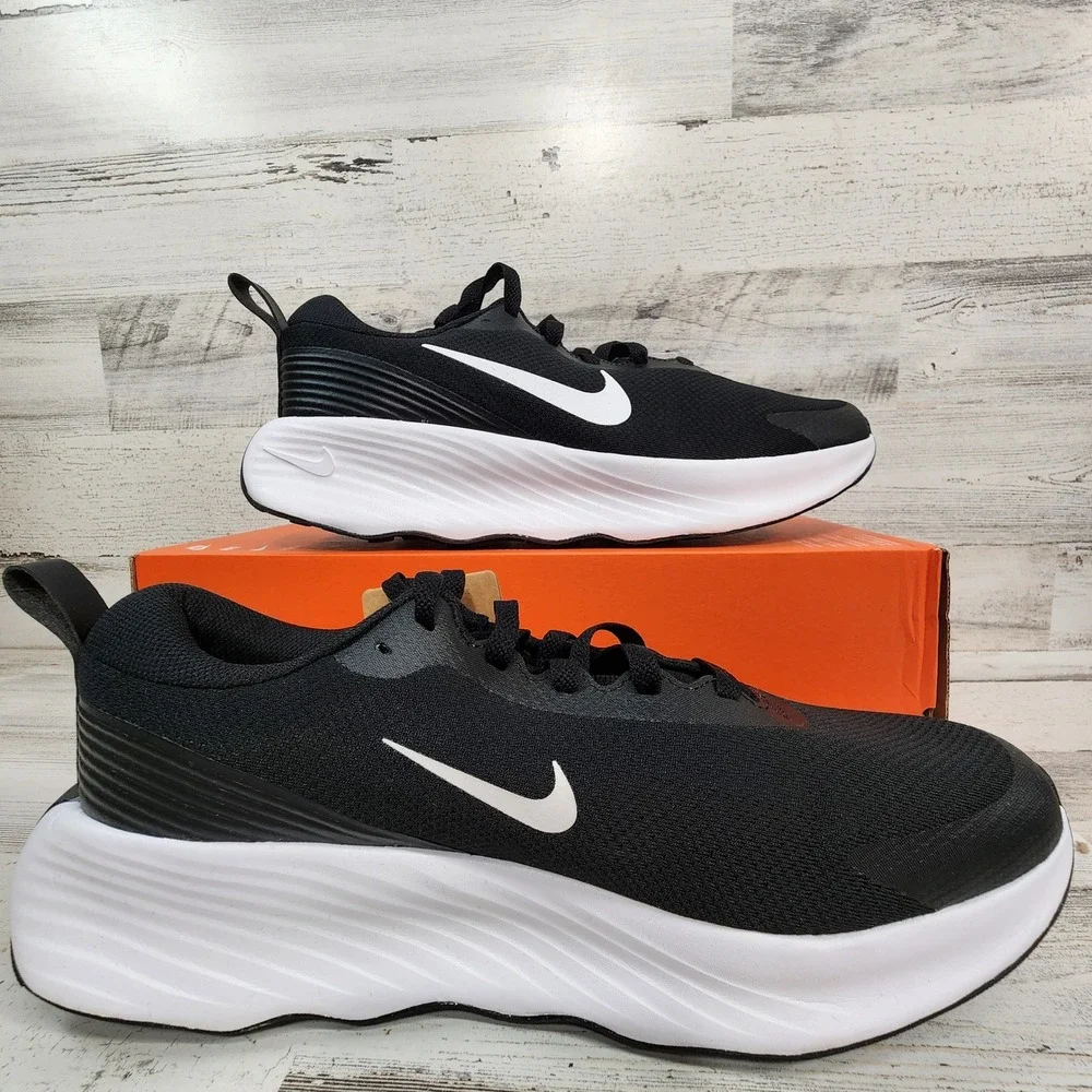 Nike Promina Running Shoes Mens 10 Black White Cushioned FV5285-002 NWB